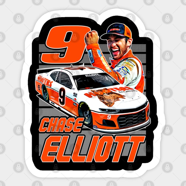 Chase Elliott Hooters 9 Sticker by stevenmsparks